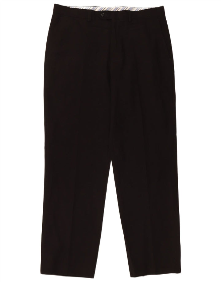 Marks & Spencer muške hlače kroja W34 L31 crni poliester