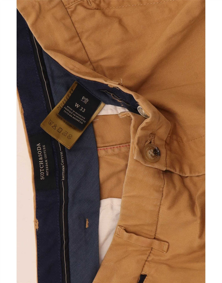 Scotch & Soda muške chino kratke hlače W33 srednje bež pamuk