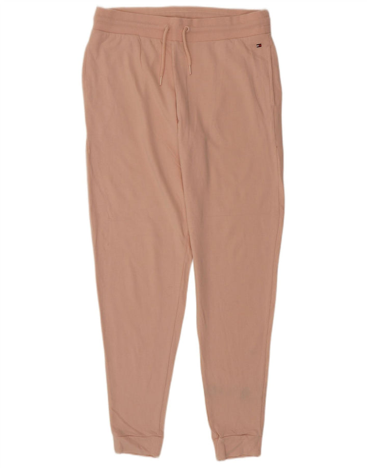 TOMMY HILFIGER Ženska trenirka Hlače Joggers UK 14 Large Pink Cotton
