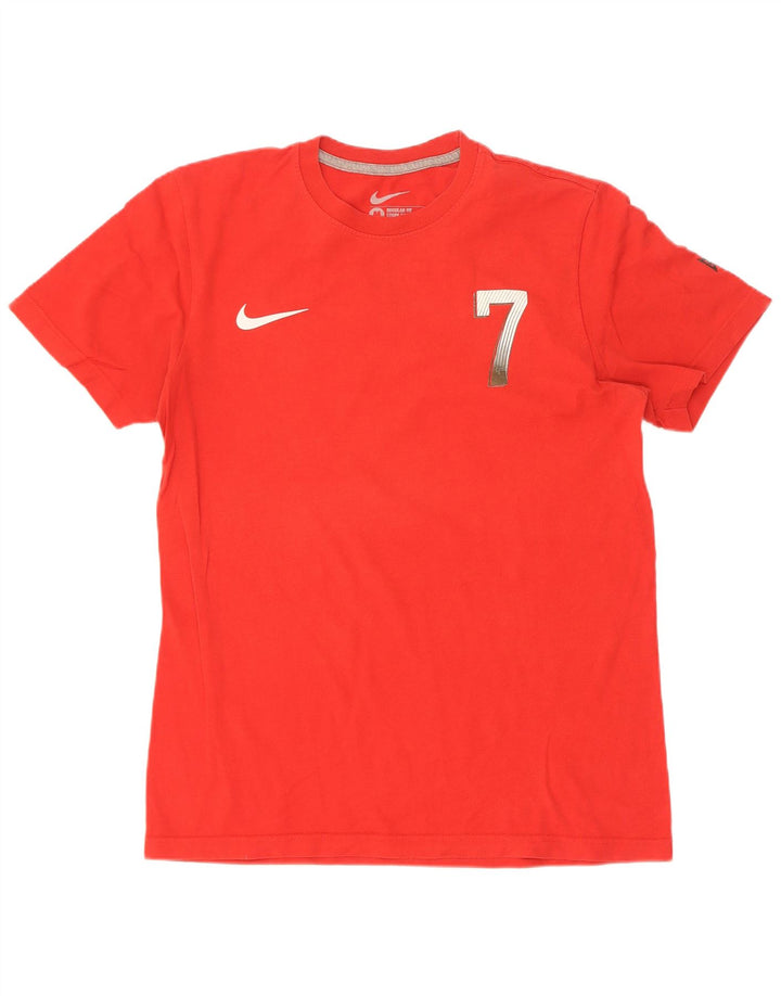 Nike muška majica kratkih rukava Cristiano Ronaldo Regular Fit Graphic T-Shirt srednje crvena