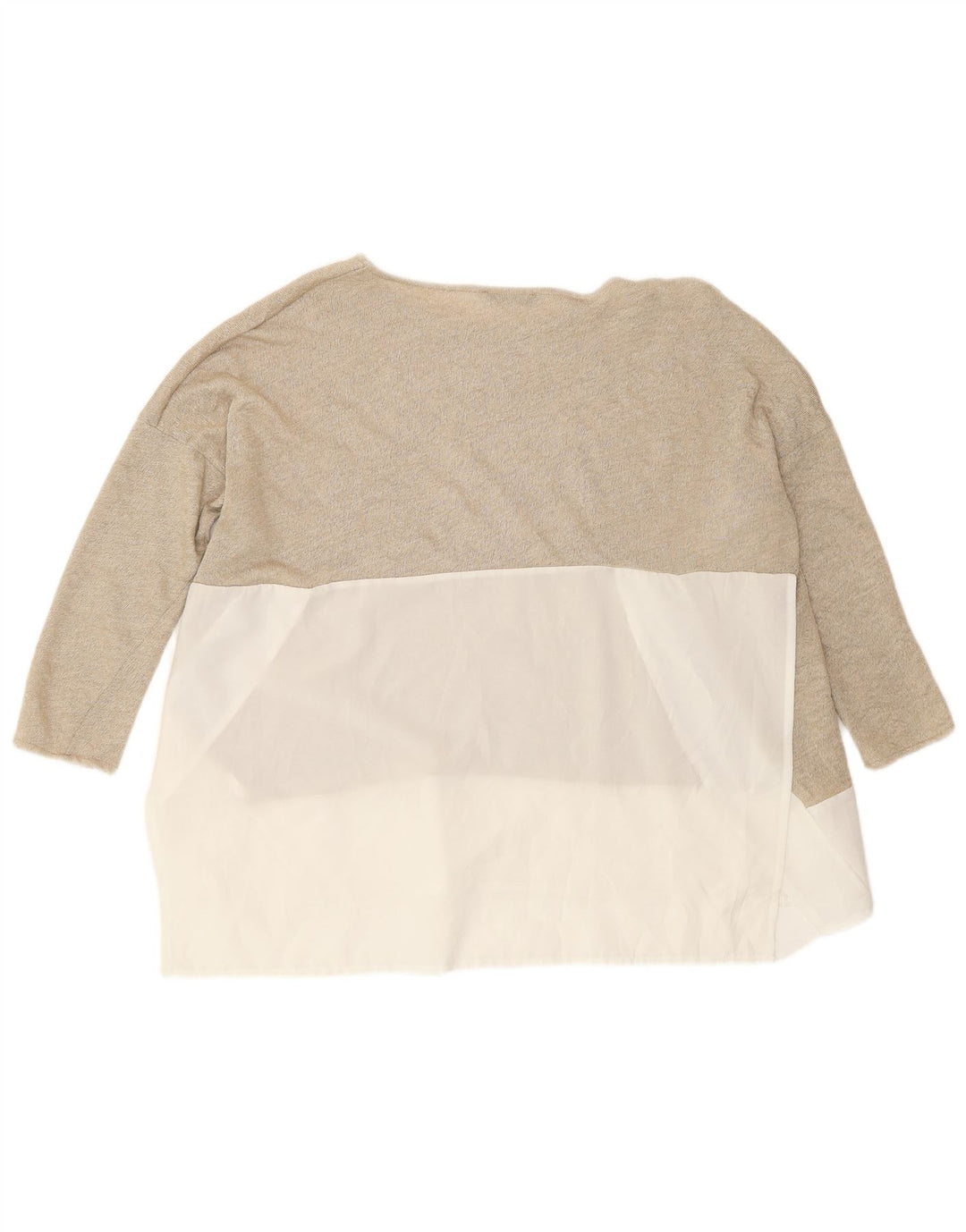 Zara ženska prevelika bluza UK 10 Small Gold Colourblock