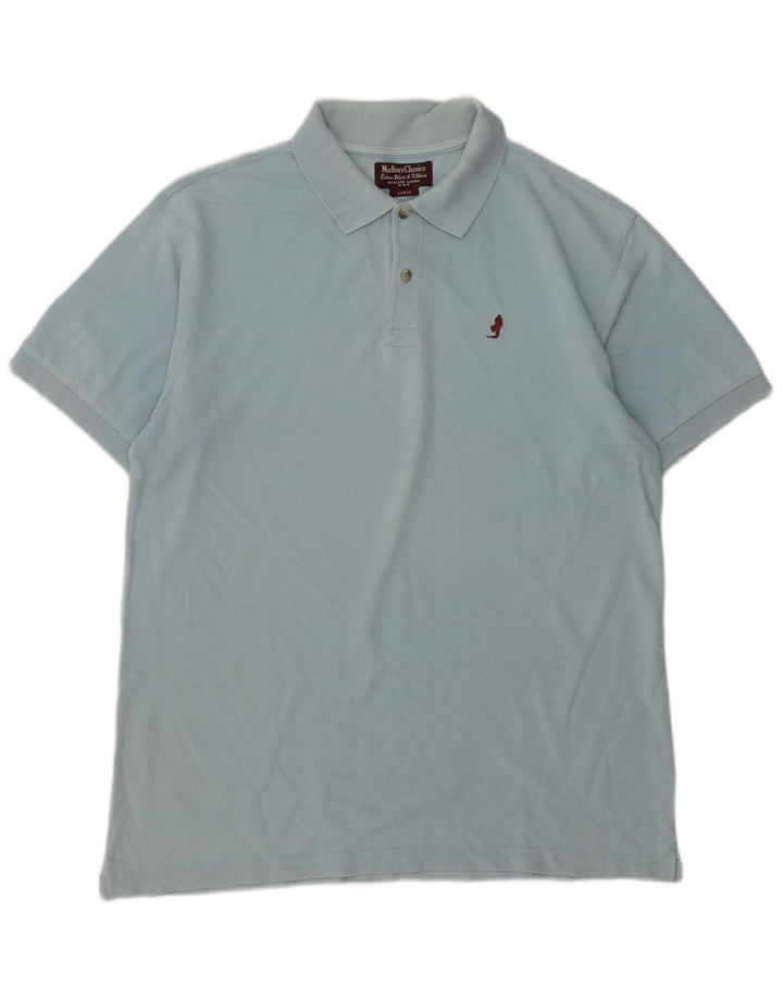 Marlboro Classics Muška polo majica Large Blue Pamuk