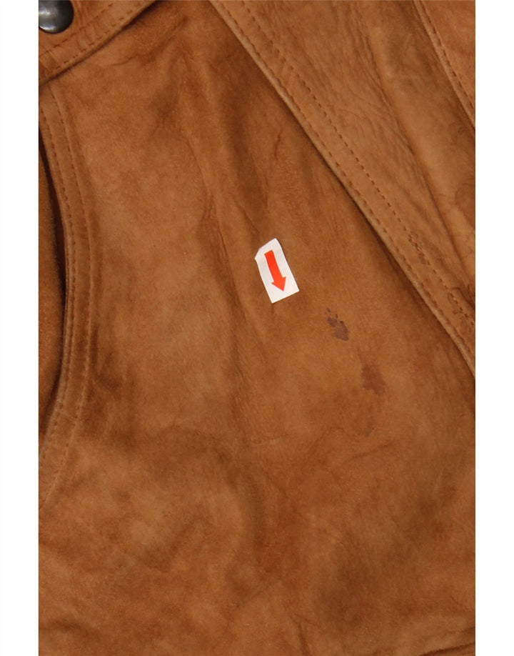 ESSEBI muška kožna jakna EU 48 srednje bež koža