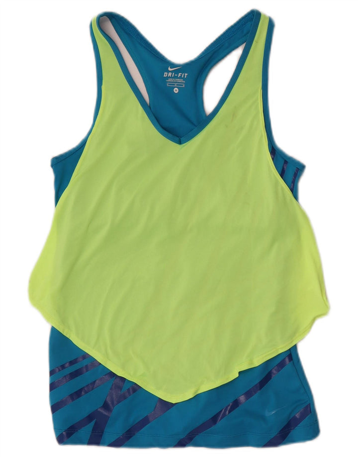 Nike Ženski Dri Fit Vest Top UK 12 Medium Blue