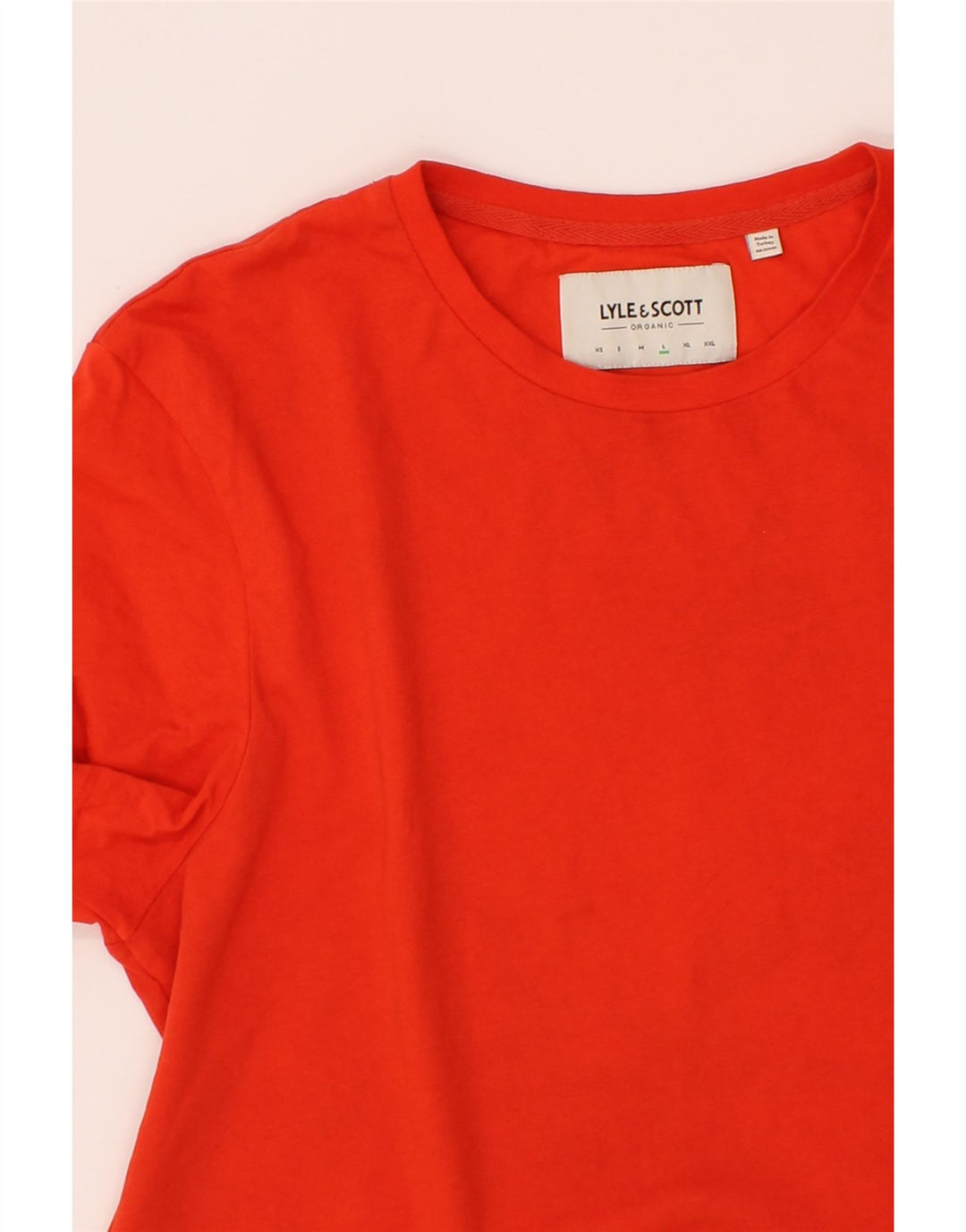 LYLE & SCOTT Mens T-Shirt Top Large Orange Cotton Vintage Lyle & Scott and Second-Hand Lyle & Scott from Messina Hembry 