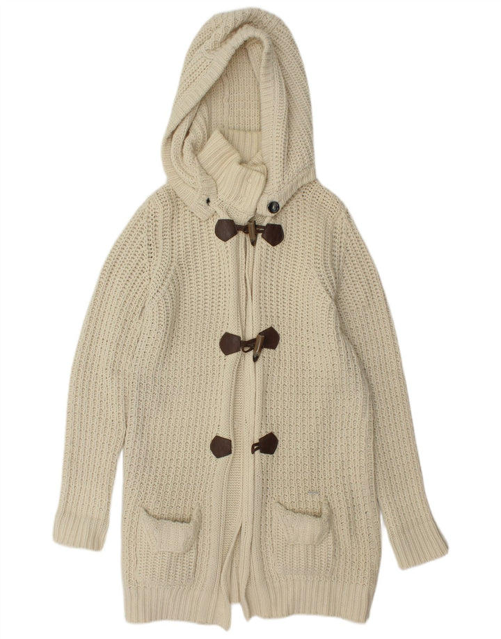 WOOLRICH Preveliki ženski kardigan pulover UK 10 Small Off White