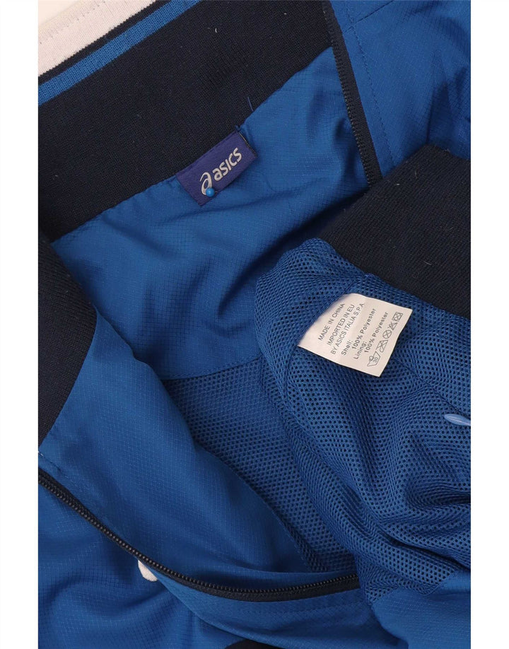 Muška bomber jakna Asics UK 42 XL poliester plave boje