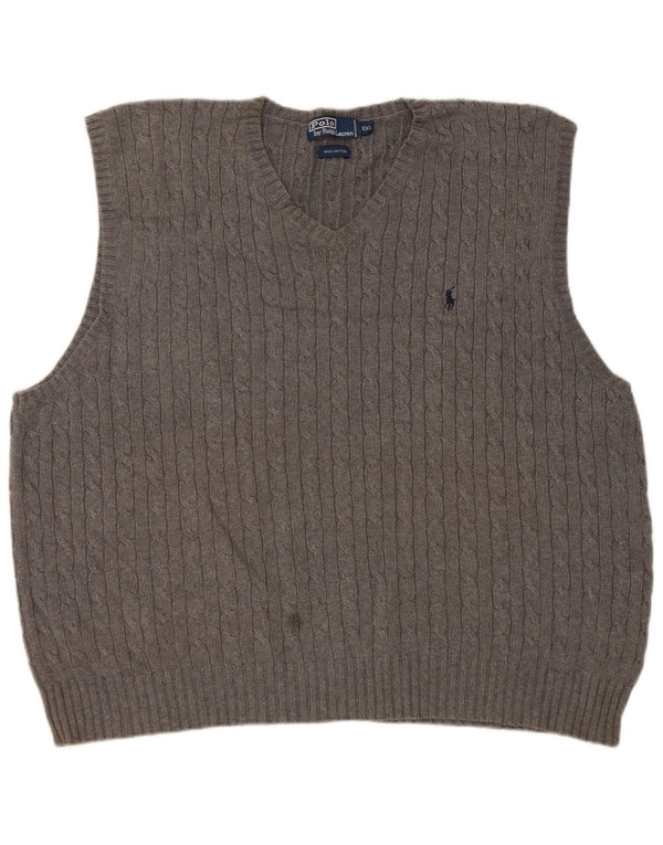 Polo Ralph Lauren muška majica bez rukava 2XL sivi pamuk