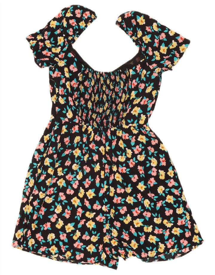Zara ženski kombinezon UK 8 Small Black Floral