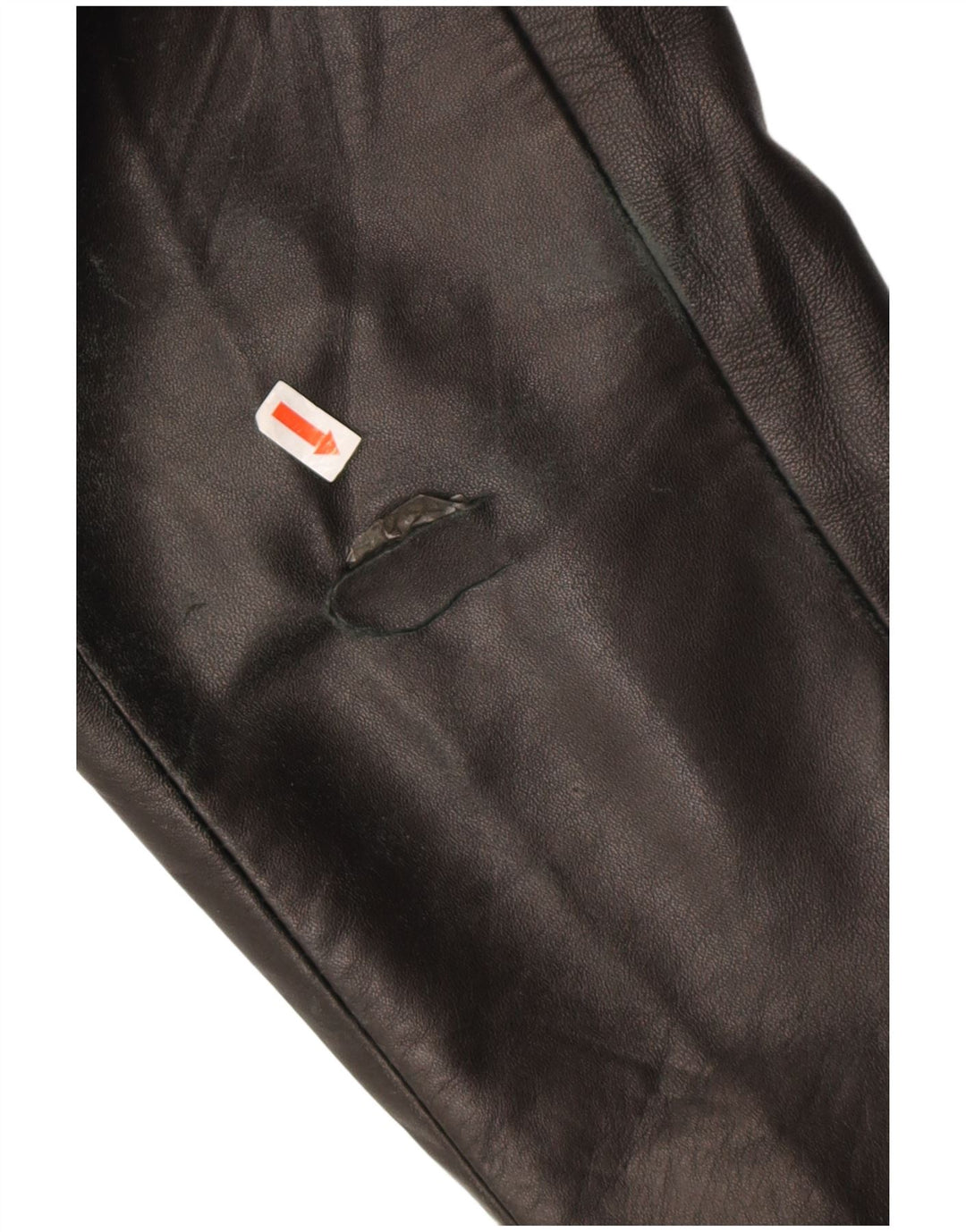 Vintage ženska kožna jakna s patentnim zatvaračem IT 54 2XL smeđa koža