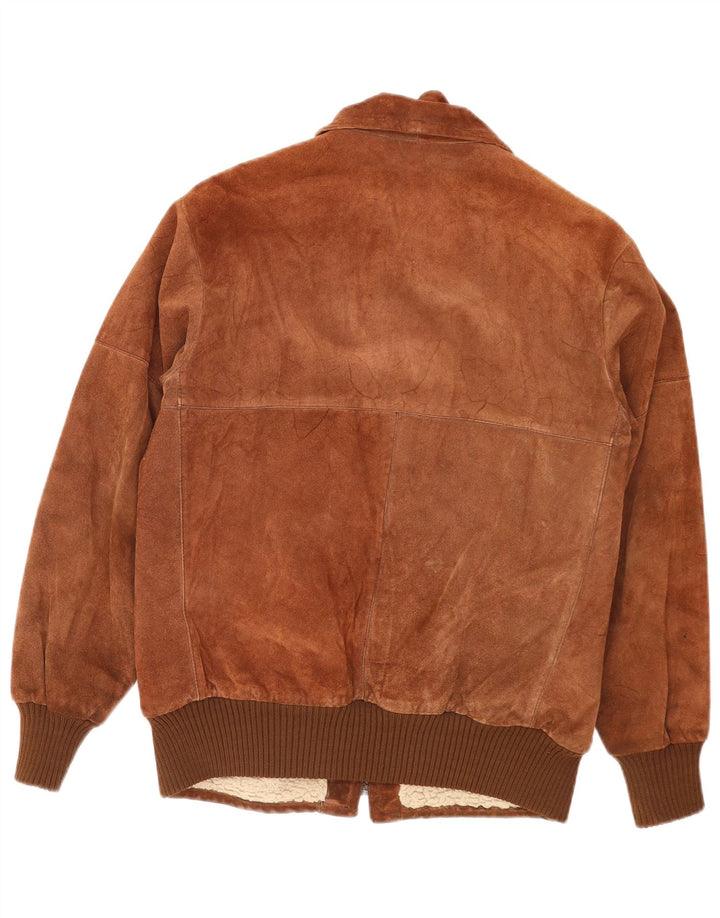 Piccini muška bomber jakna od brušene kože IT 48 srednje smeđe kožne retro boje