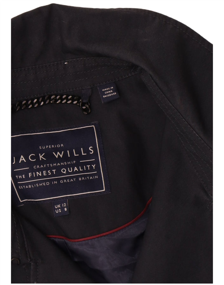 Jack Wills ženski trenč kaput UK 12 srednje tamnoplavi pamuk