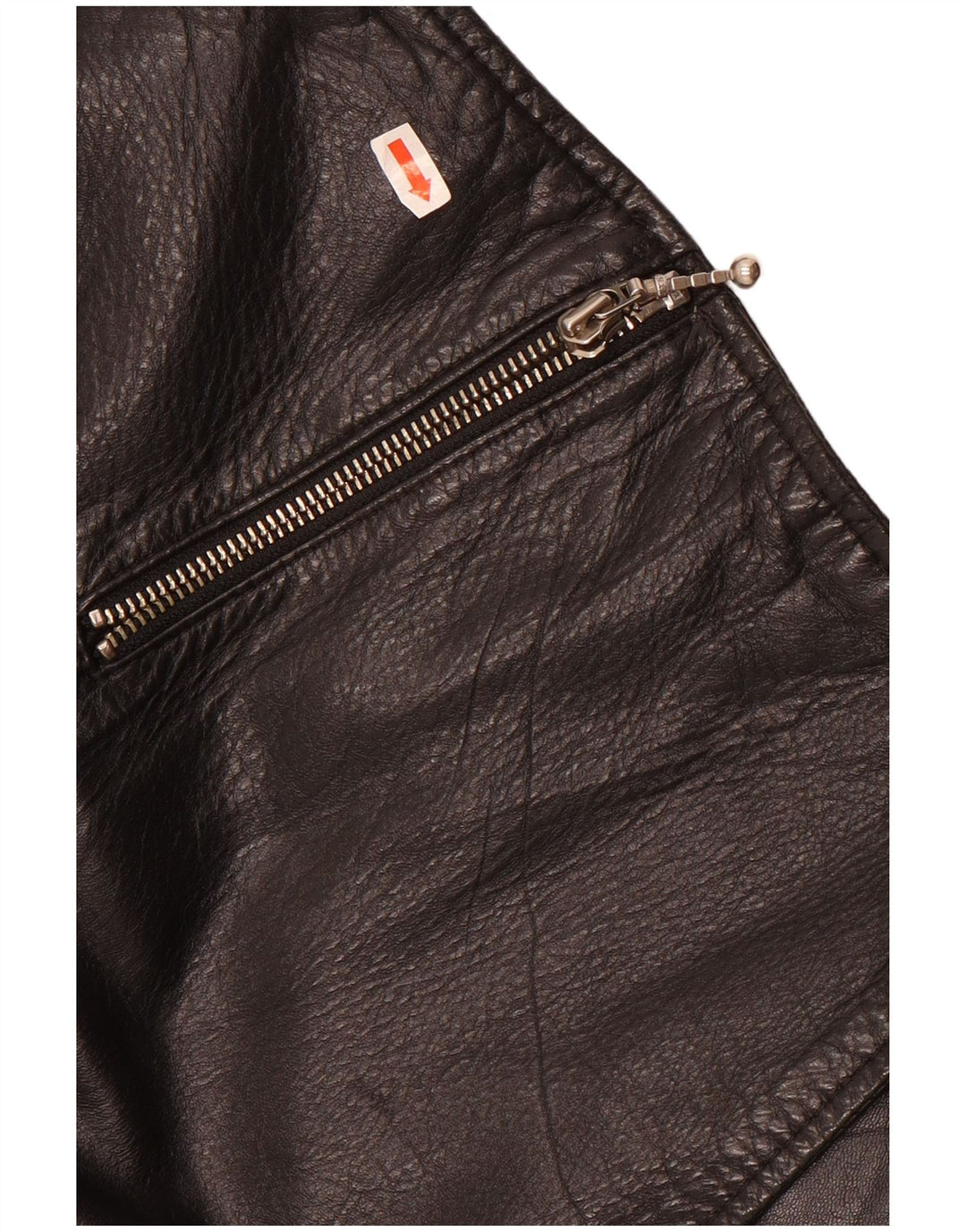 Vintage ženska kožna bolero jakna UK 12 srednje crna