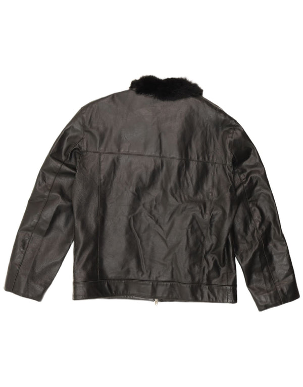 Society ženska kožna jakna UK 20 2XL crna koža