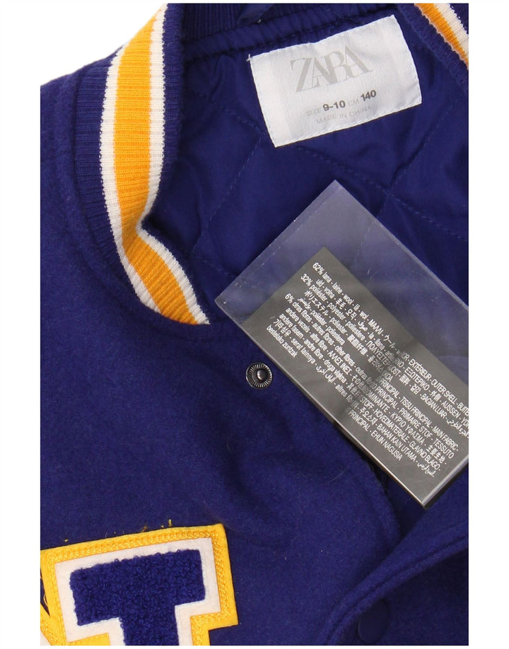 ZARA Girls New York Crocodiles Graphic sveučilišna jakna 9-10 godina tamnoplava