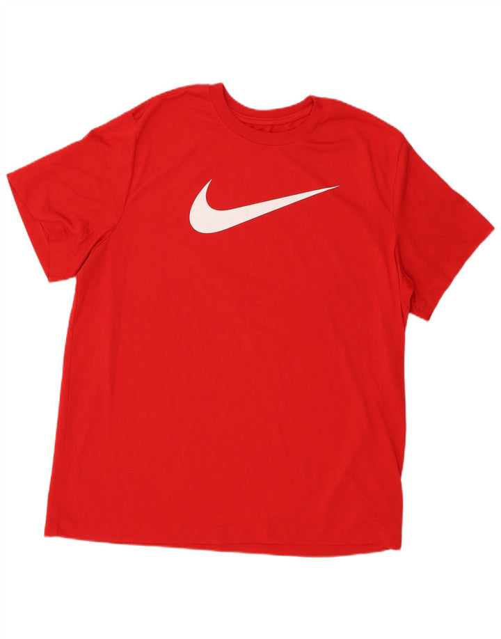 Nike Dri Fit Graphic majica kratkih rukava XL crveni poliester