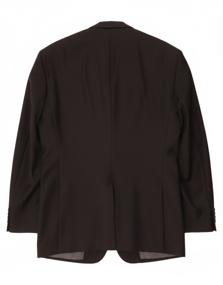 UNGARO Mens 2 Button Blazer Jacket IT 48 Medium Black New Wool
