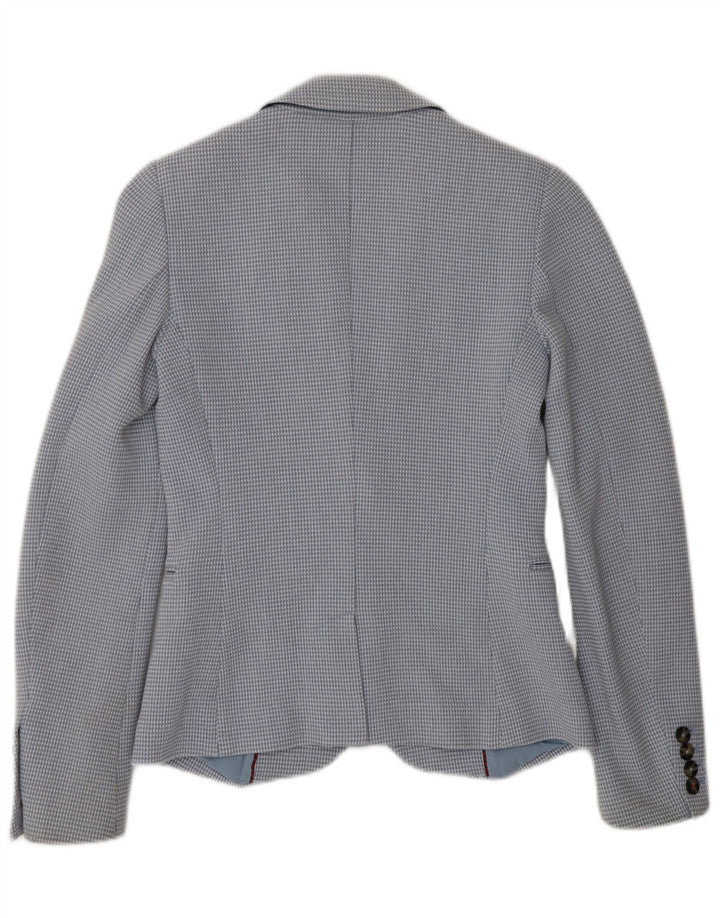 TOMMY HILFIGER Ženska jakna s 2 gumba US 2 XS plavi karirani pamuk