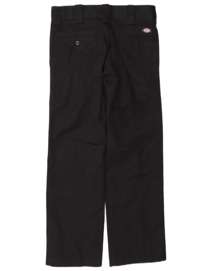 Dickies ženske uske ravne chino hlače W28 L30 crni poliester