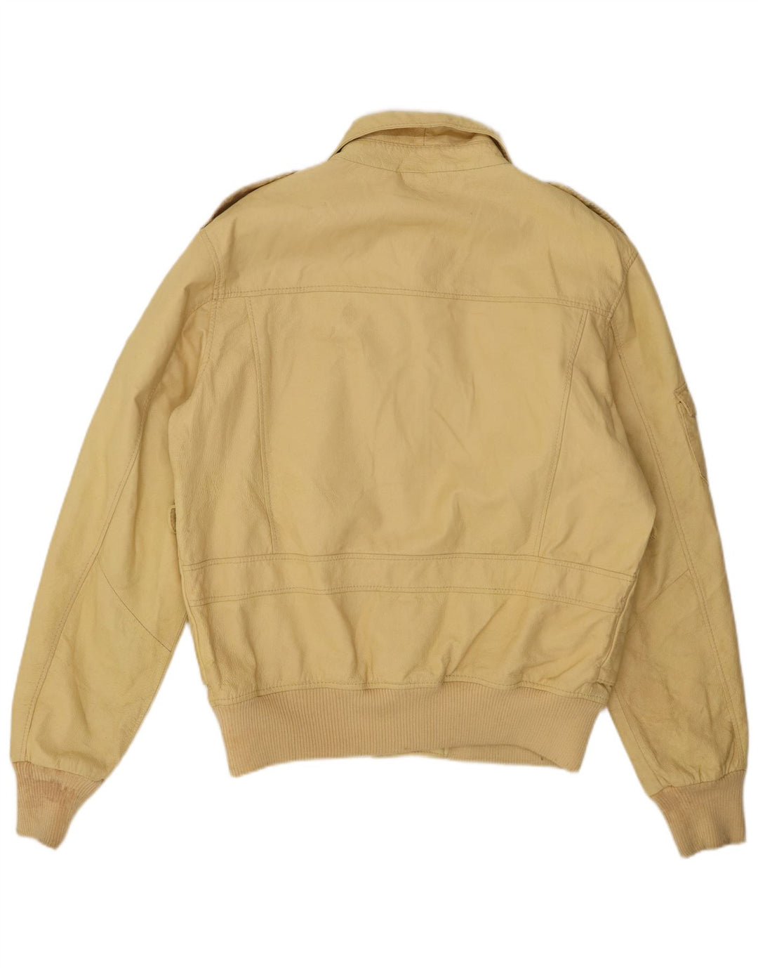 Vintage muška kožna jakna IT 50 Large Yellow Leather