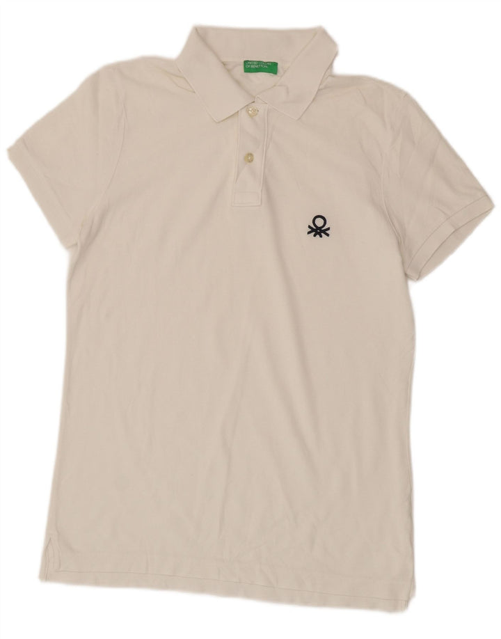 BENETTON muška polo majica srednje bijele boje