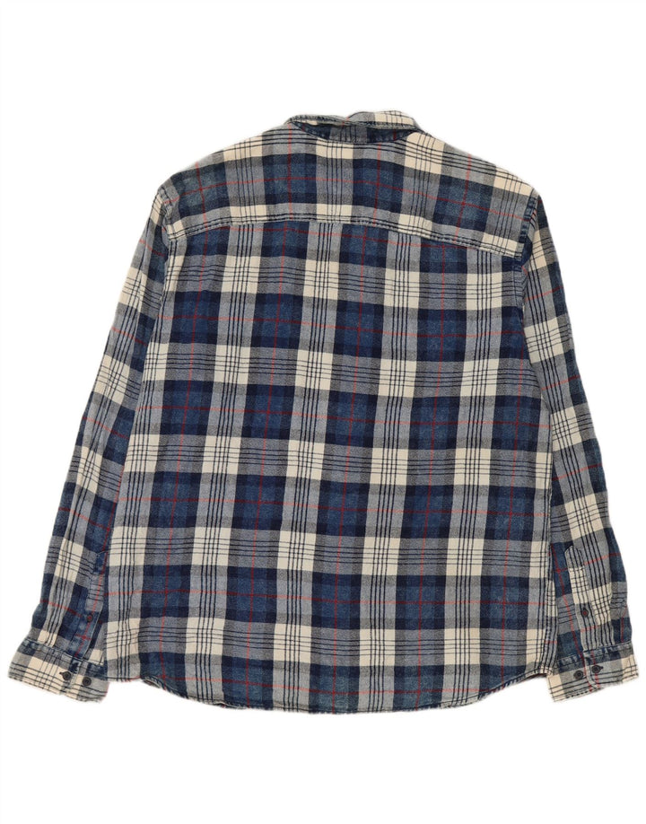 JACK & JONES Muška košulja od flanela 2XL plavi pamuk na karo