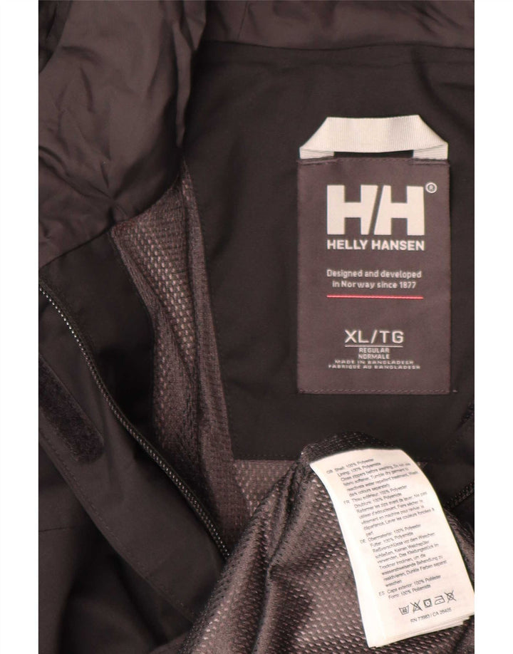 Helly Hansen ženska kišna jakna s kapuljačom UK 18 XL crni poliester