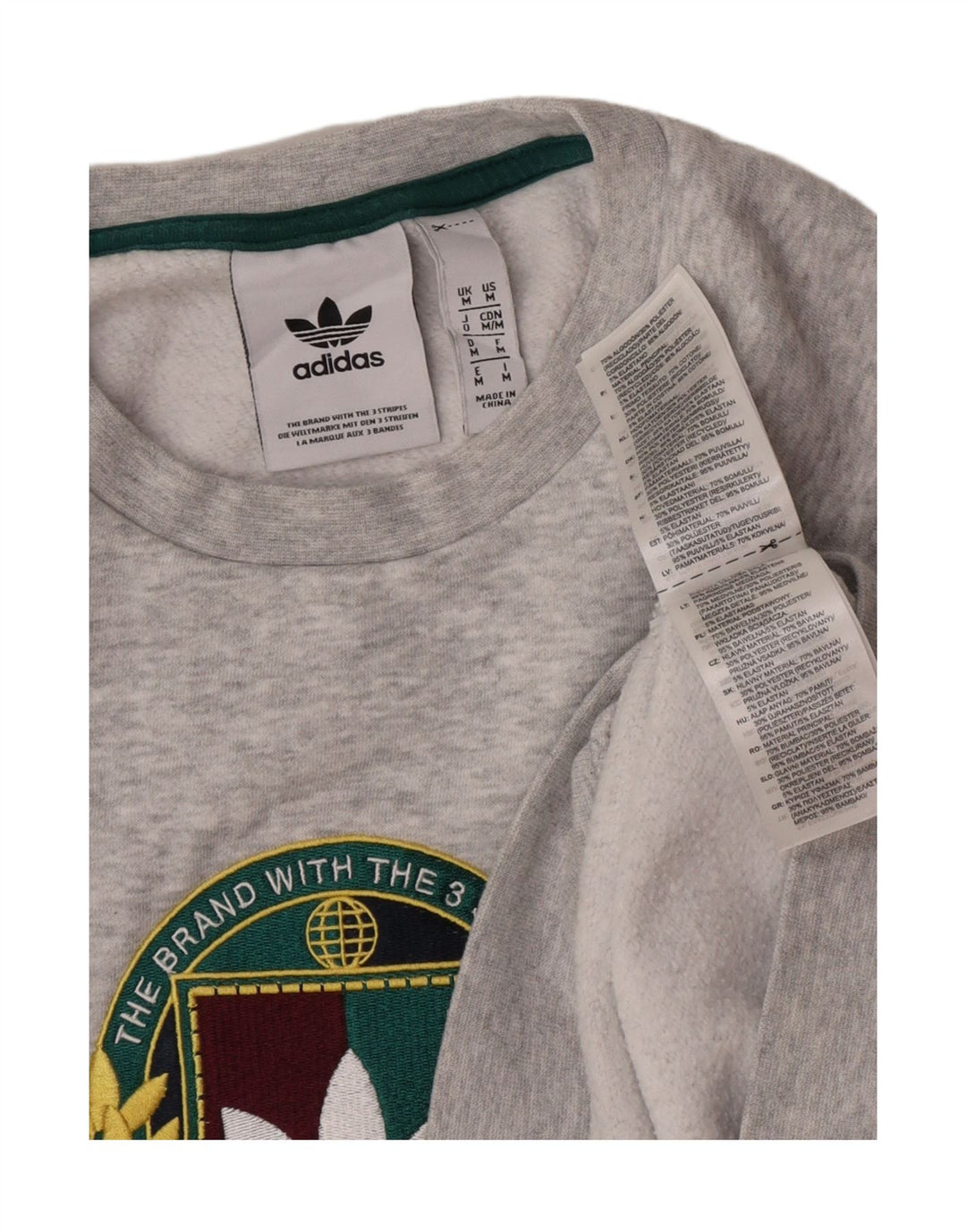 Adidas muška majica s grafičkim motivima srednje sivi pamuk