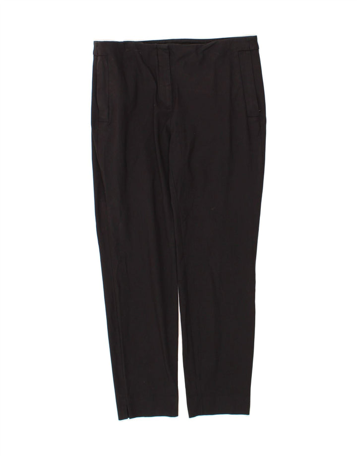 MASSIMO DUTTI Womens Tapered Cropped Trousers W32 L27 Black Vintage Massimo Dutti and Second-Hand Massimo Dutti from Messina Hembry 