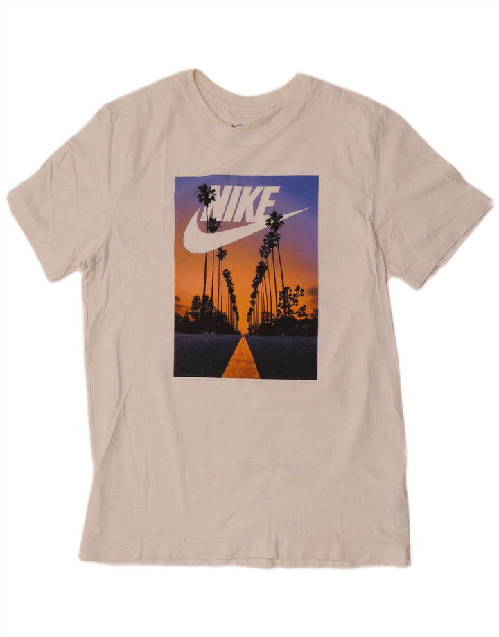 Nike muška majica s grafičkim motivima, srednji bijeli pamuk