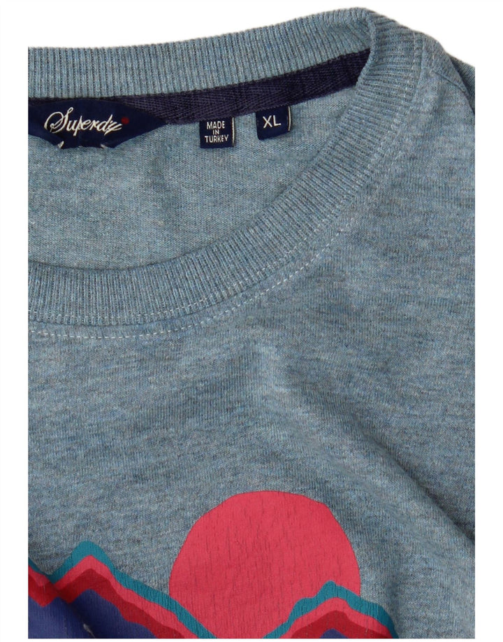 Superdry muška majica s grafičkim motivima XL plava