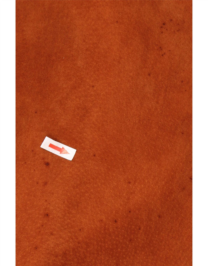 VINTAGE Ženska jakna od brušene kože UK 24 4XL smeđa koža