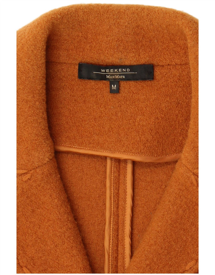 Max Mara ženska vikend jakna s 2 gumba UK 12 srednje narančasta