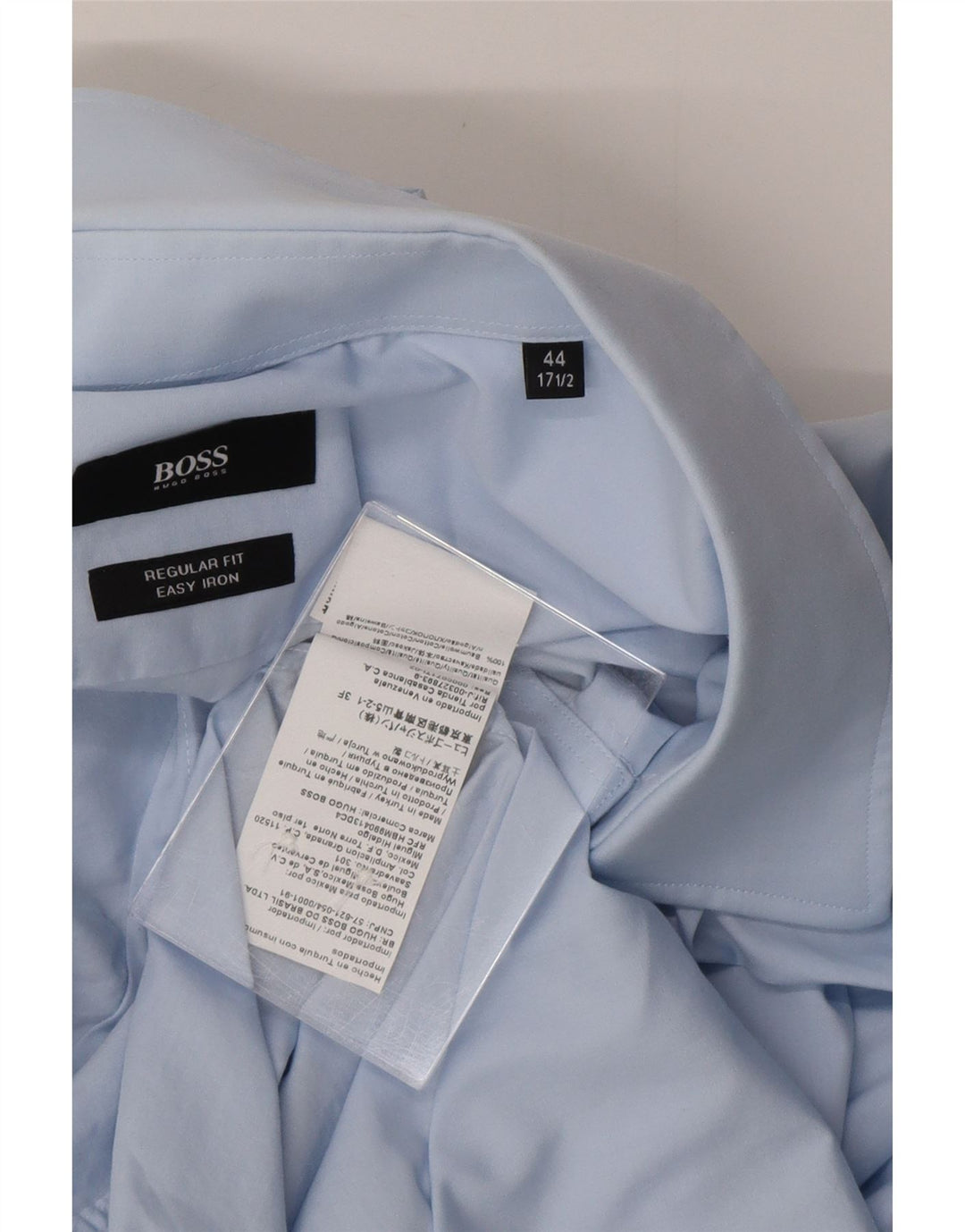 HUGO BOSS Muška košulja standardnog kroja Veličina 44 17 1/2 XL plavi pamuk