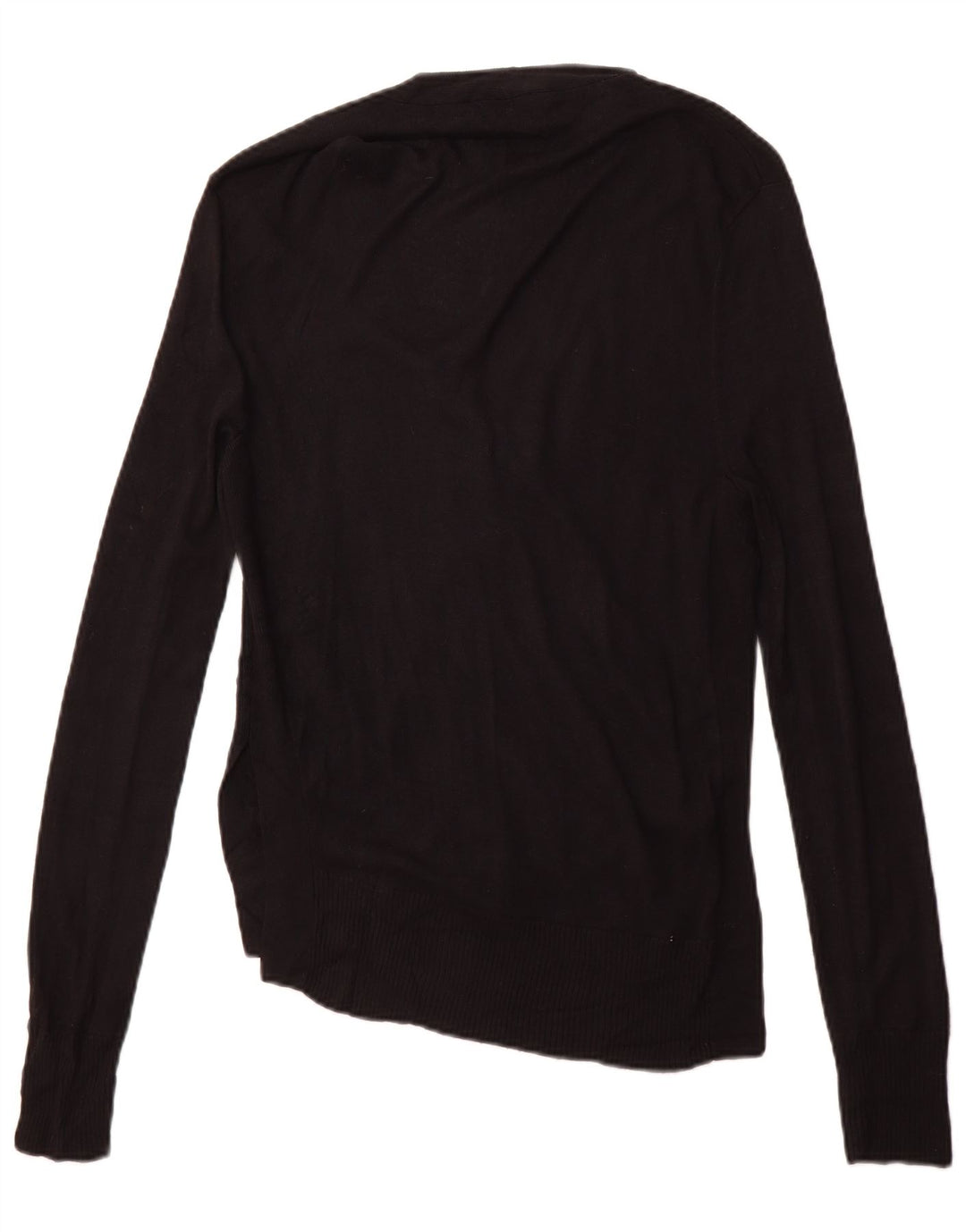 DKNY Womens Oversized Cardigan Sweater UK 2 2XS Black