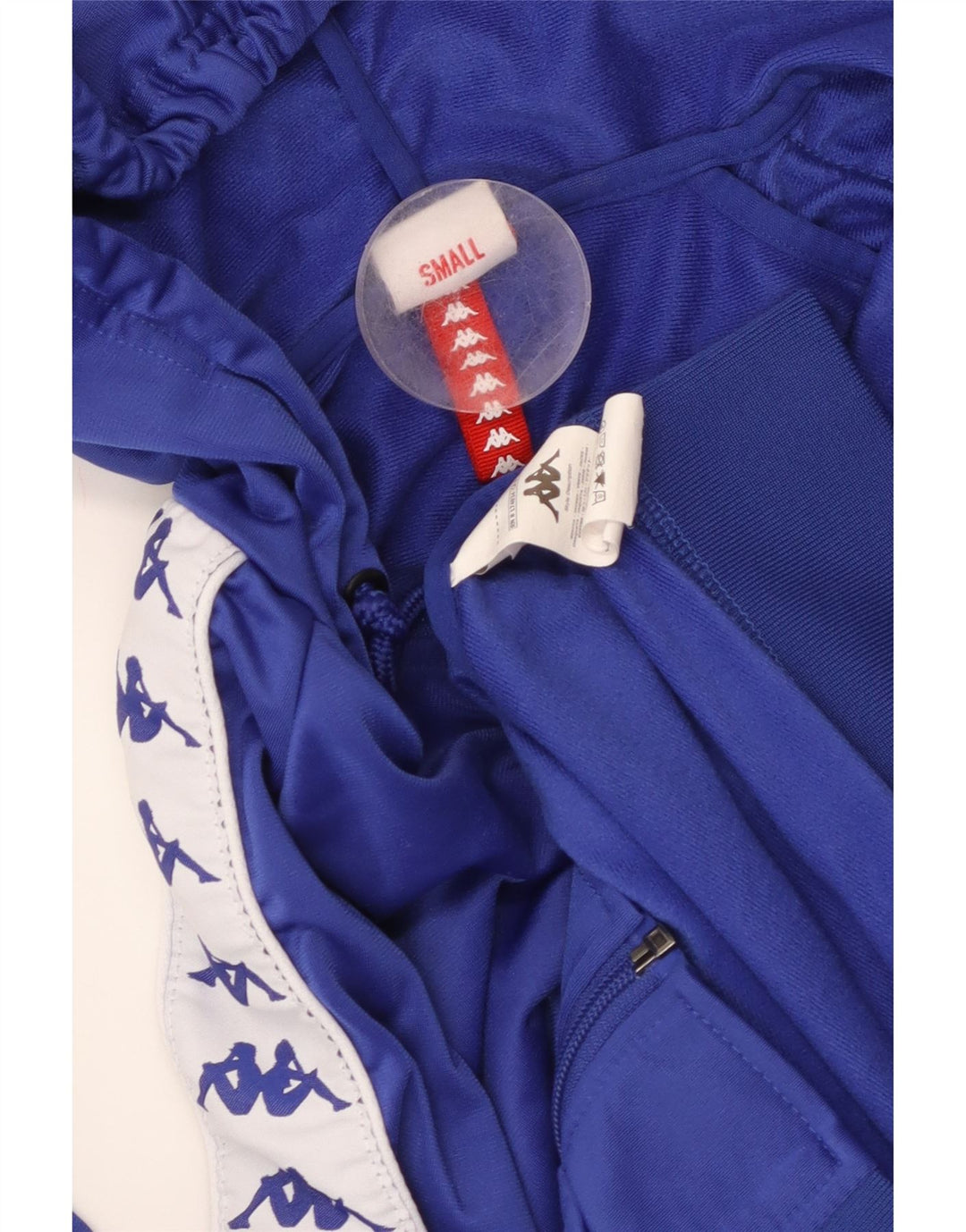 KAPPA ženski džemper s kapuljačom s patentnim zatvaračem UK 10 Small Blue Colourblock