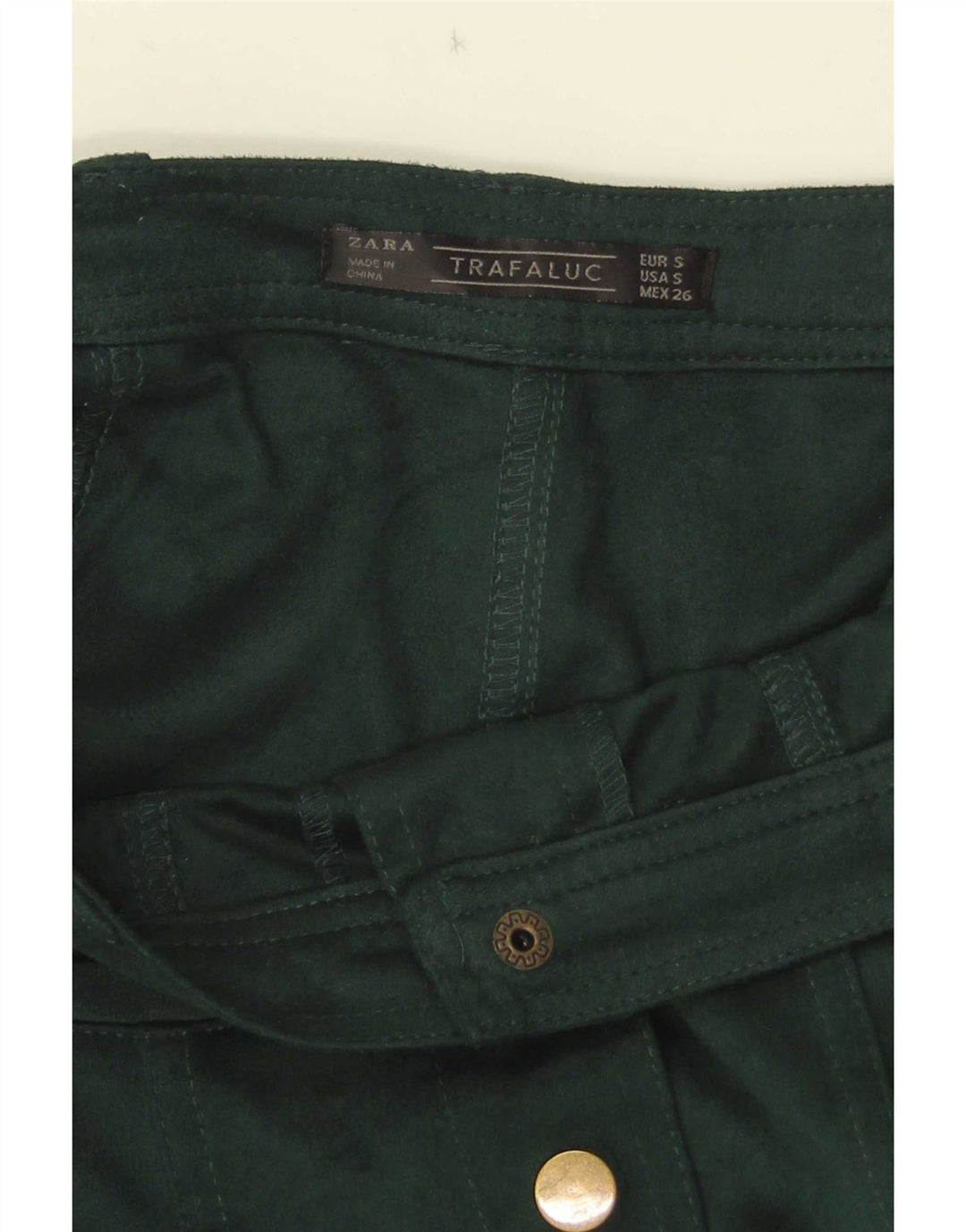Zara ženska Trafaluc mini suknja mala W26 zelena