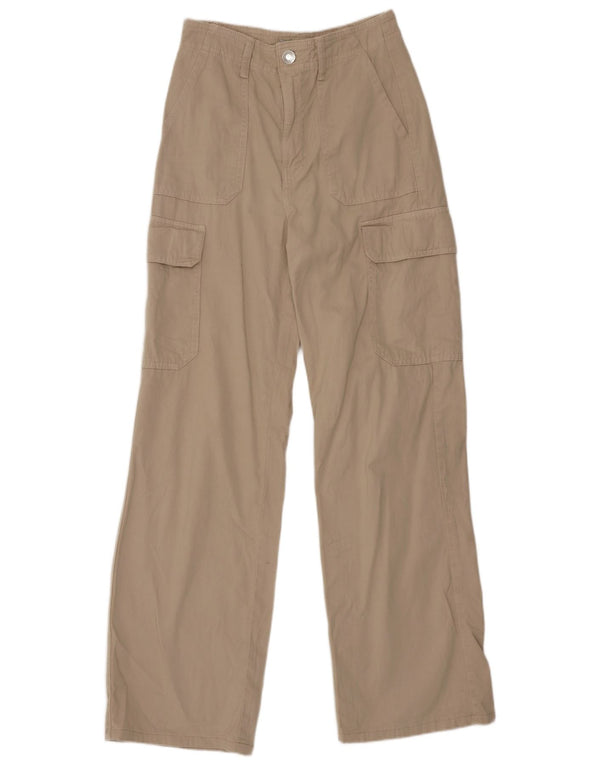 Zara ženske široke kargo hlače visokog struka EU 32 2XS W22 L29 bež