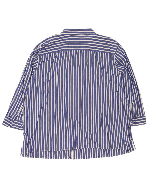 Chaps ženska majica s 3/4 rukavima UK 22 3XL pamuk na plave pruge