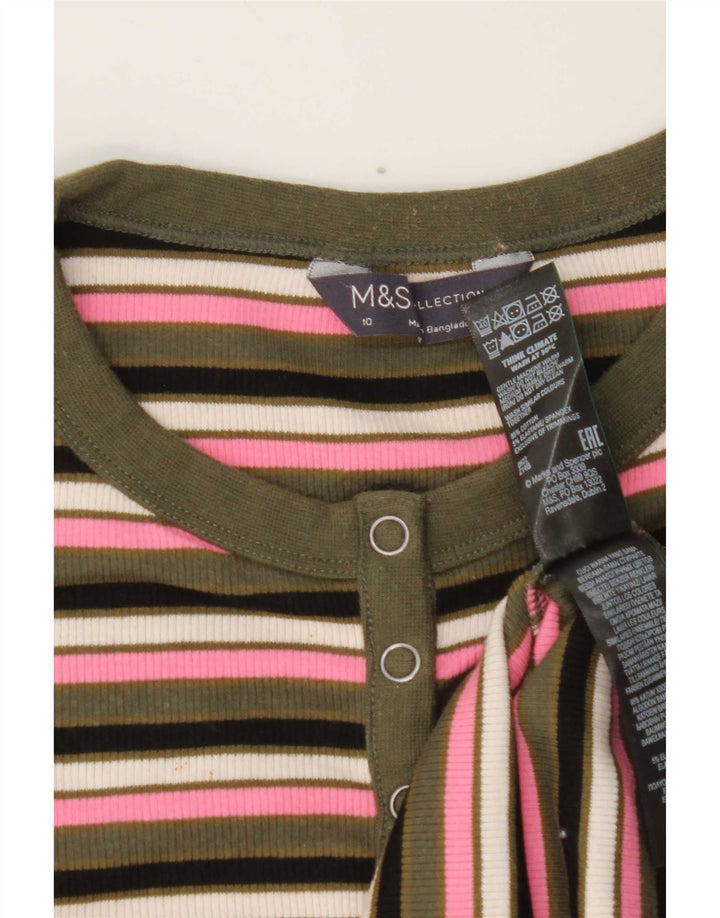 Marks & Spencer ženska majica dugih rukava UK 10 malih raznobojnih pruga