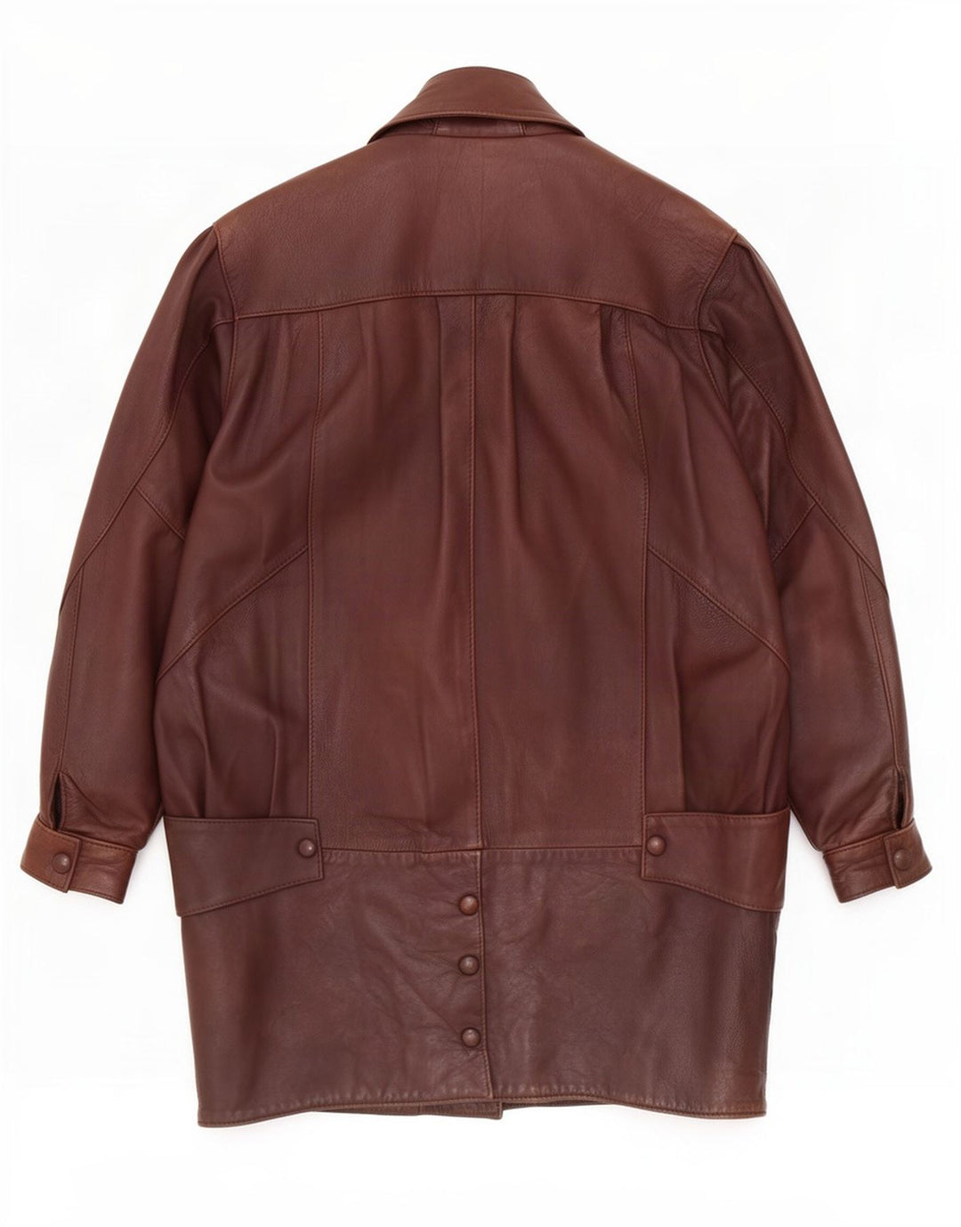 Sardar ženski preveliki kožni kaput UK 10 Small Brown
