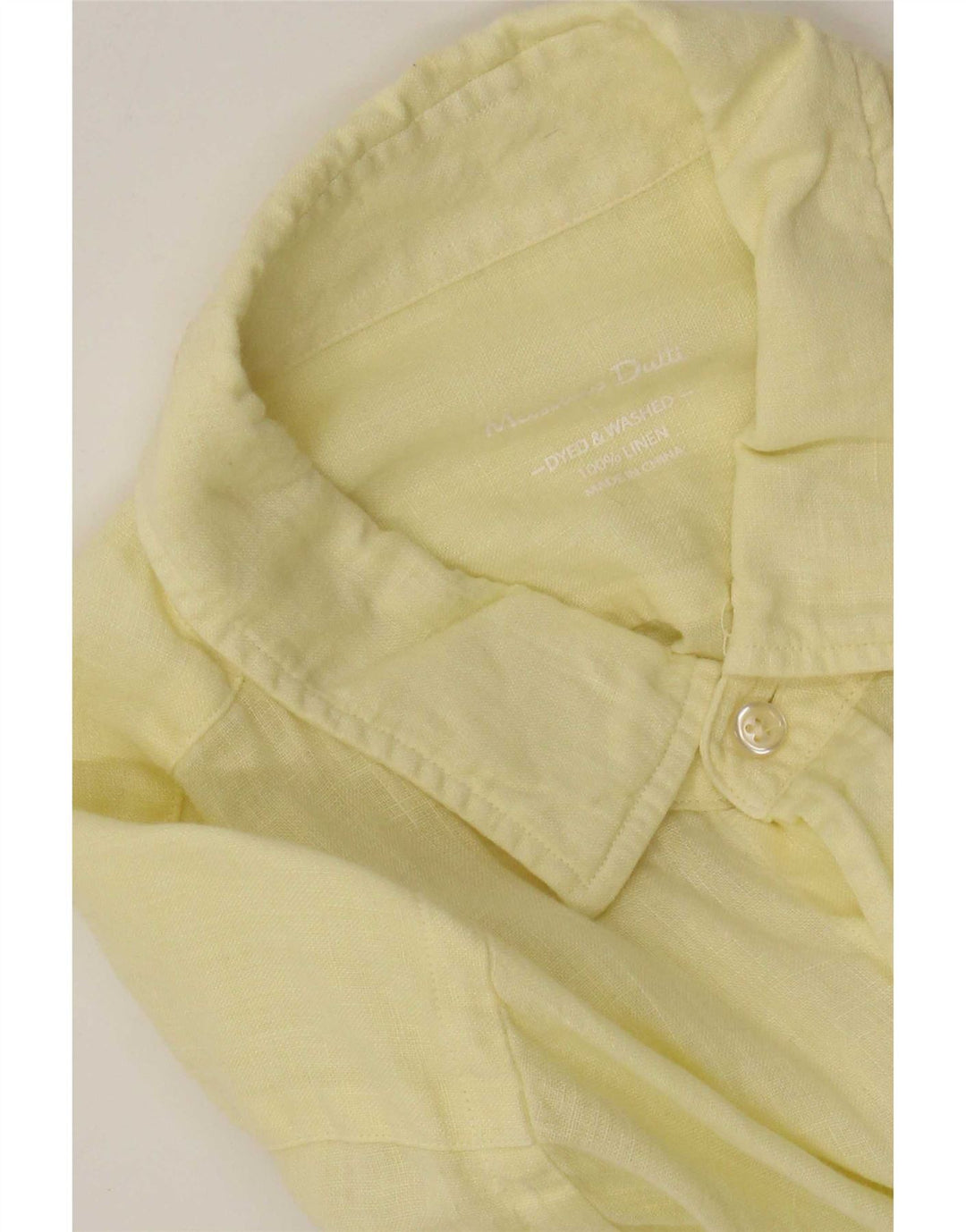 Massimo Dutti muška košulja velika žuta platna