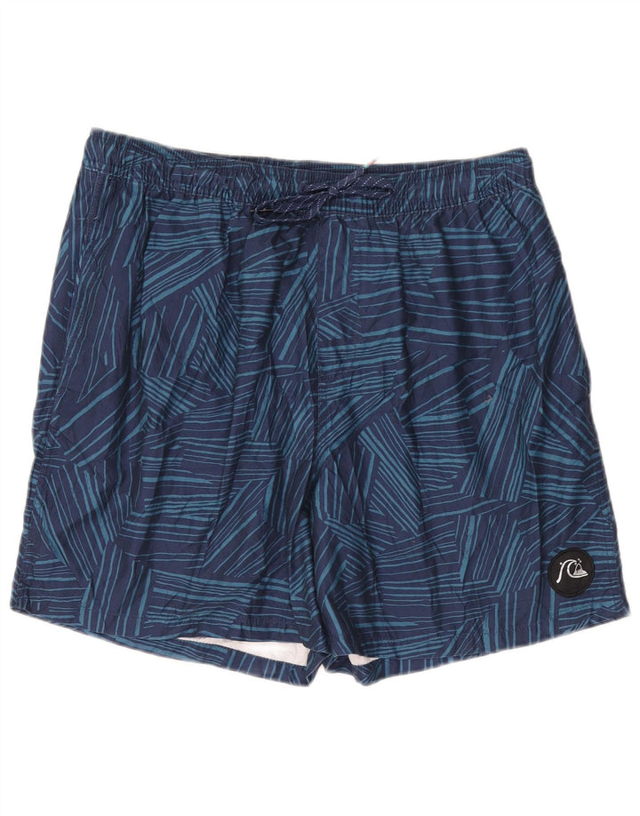 Quiksilver muške kratke hlače za kupanje XL tamnoplavi geometrijski poliester