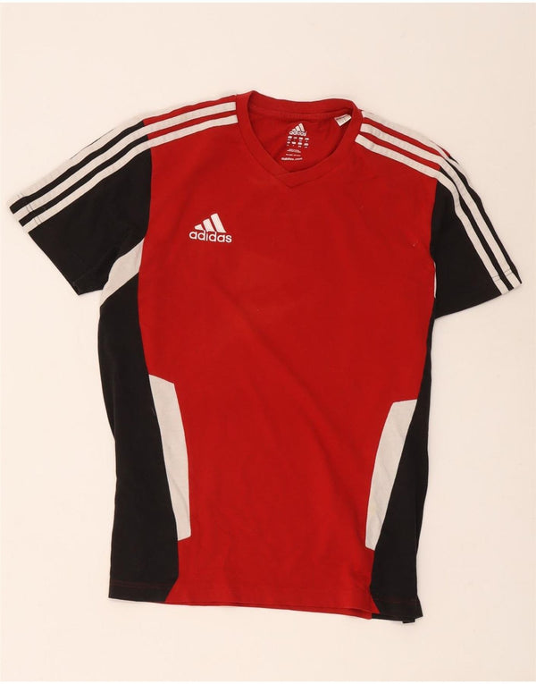 Adidas muška majica kratkih rukava s grafičkim motivima UK 44/46 veliki crveni pamuk