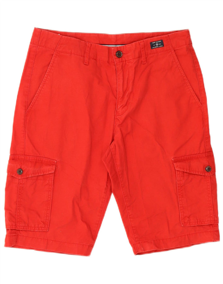 Tommy Hilfiger muške kargo kratke hlače W31 srednje crvene boje pamuka