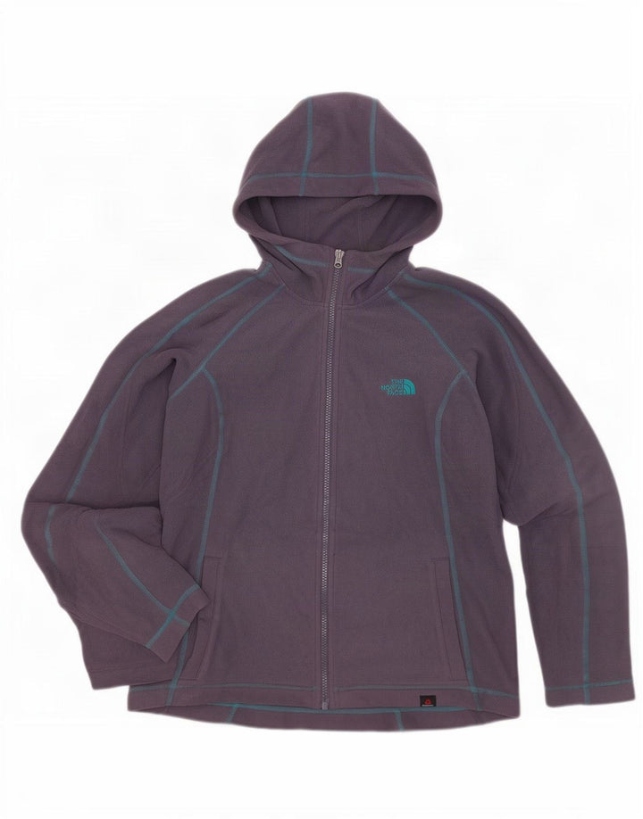 The North Face ženska flis jakna s kapuljačom UK 14 srednje ljubičasta poliester