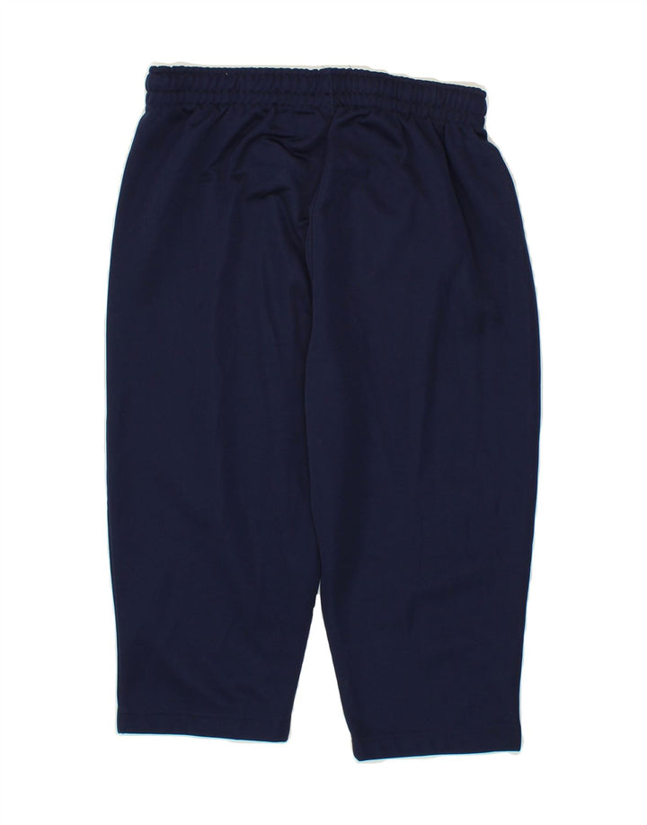 KAPPA Womens Crop Tracksuit Trousers UK 14 Medium Navy Blue Polyester Vintage Kappa and Second-Hand Kappa from Messina Hembry 