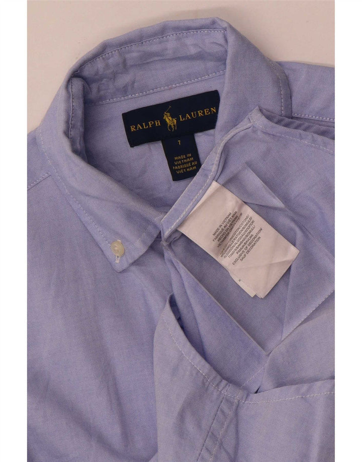 Plava pamučna majica Ralph Lauren za dječake 6-7 godina
