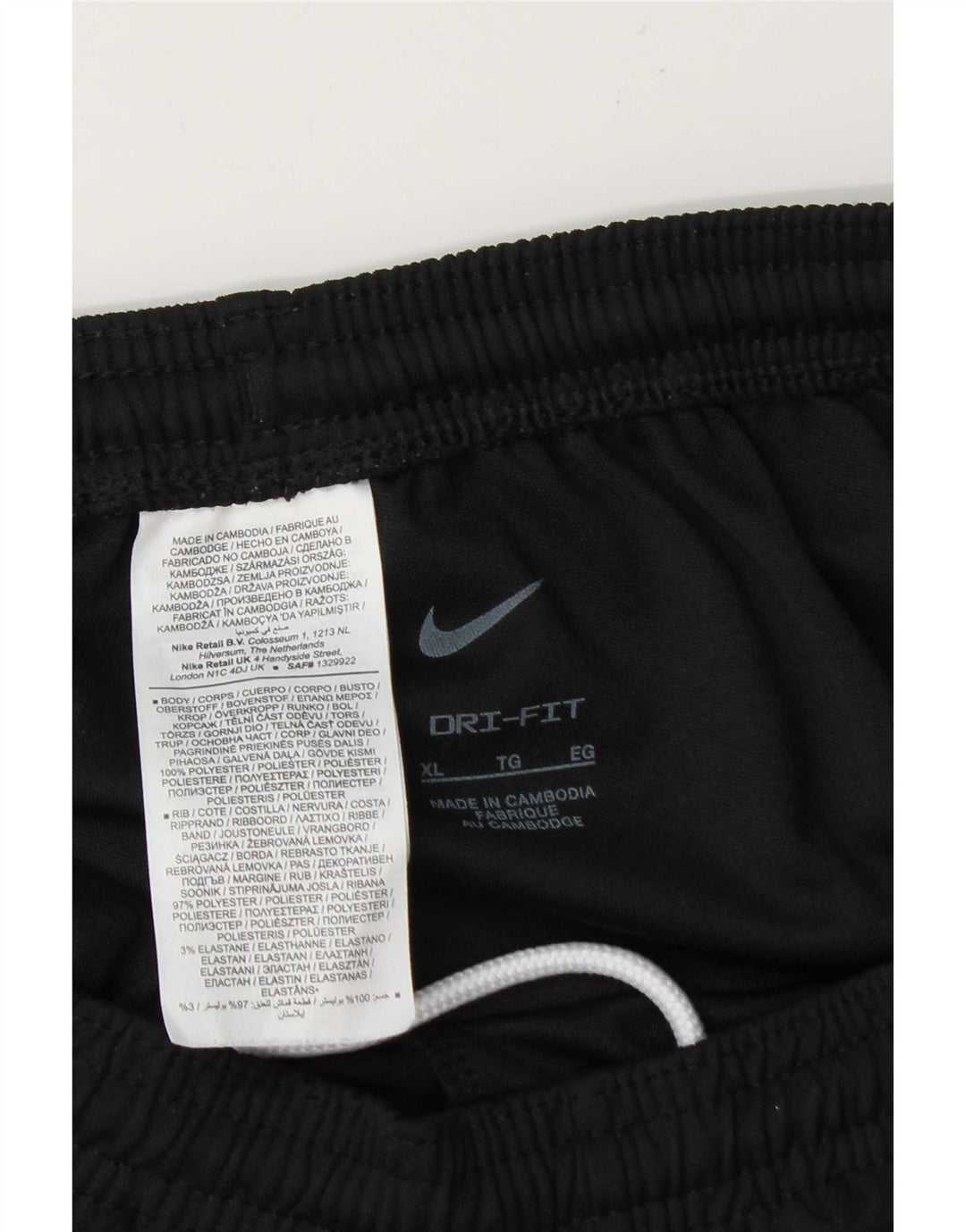 Nike muške hlače za trenirku Dri Fit XL, crni poliester
