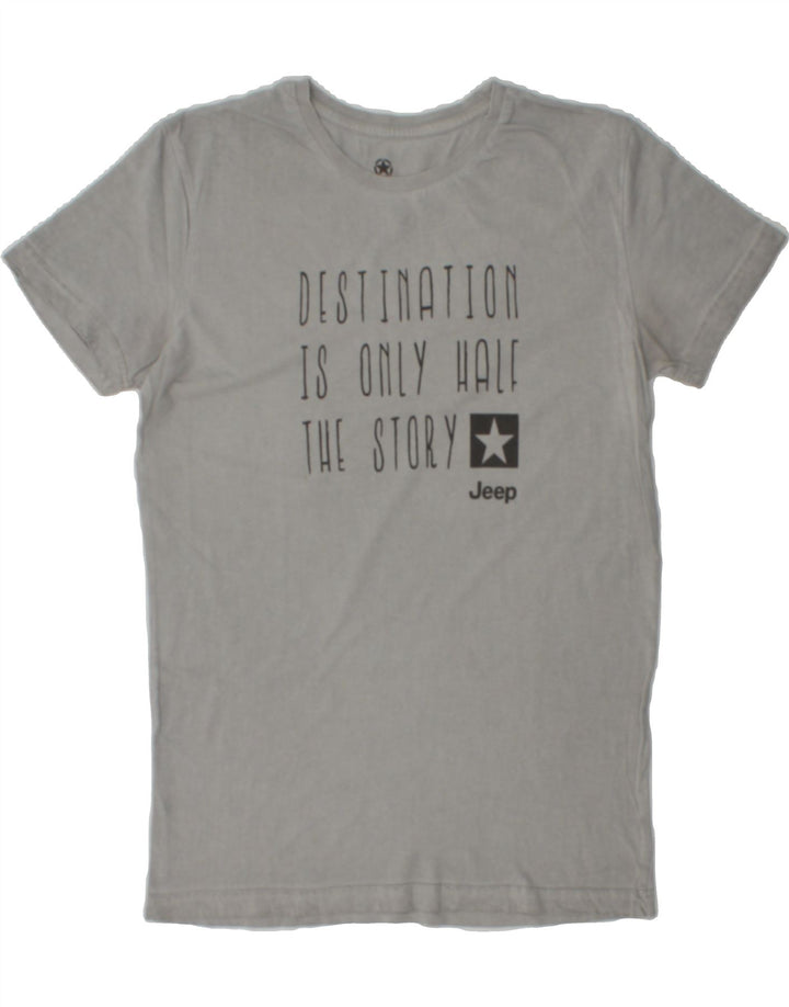 JEEP Mens Graphic T-Shirt Top Small Grey Vintage Jeep and Second-Hand Jeep from Messina Hembry 